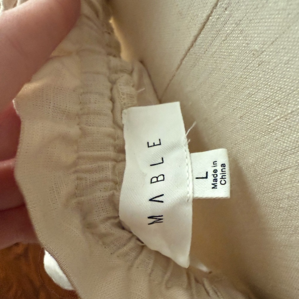 MARBLE Cream Camisole with Bow Straps - Picture 3 of 3
